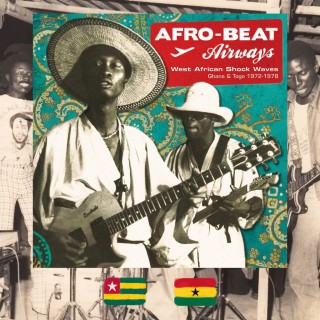 Afro-Beat Airways, West African Shock Waves: Ghana and Togo music album cover, two musicians with guitars