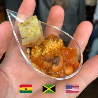 New York African Restaurant Week Festival plate foto