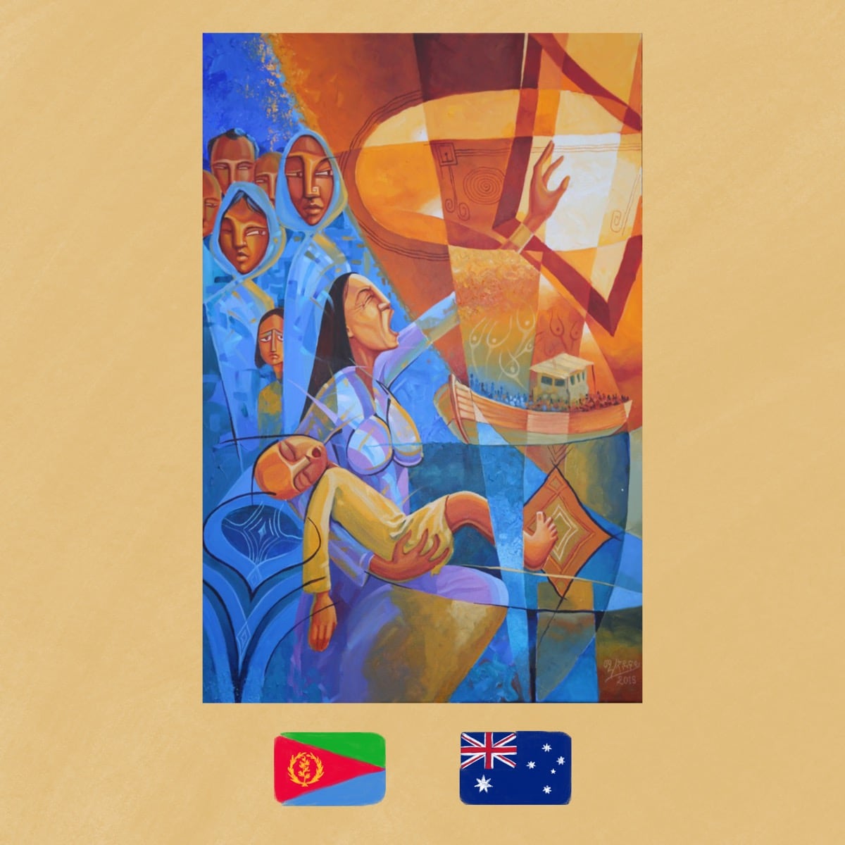 Social Realism Meets Coptic Motifs in Eritrean Artist's Michael