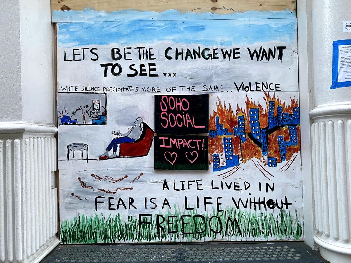 Art in SoHo, Black Lives Matter, BLM, 2020, Protests