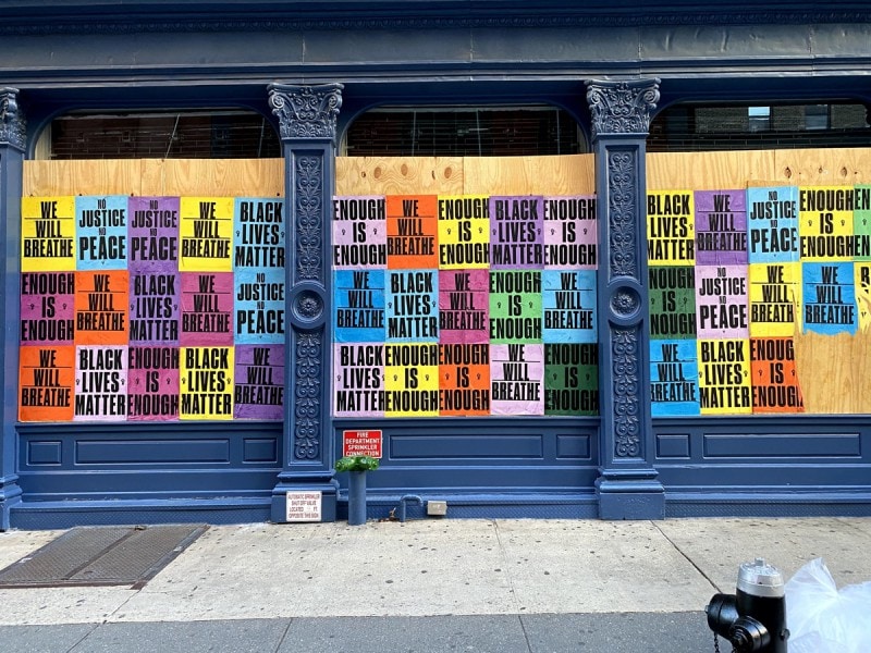 Explore the Works of Art Appearing in SoHo Amidst Black Lives Matter ...